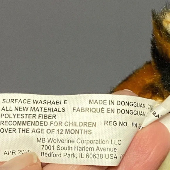 Fluff N Stuff 4 Inch Tiger with Clip Adorable Backpack Purse Book Bag - Picture 10 of 11